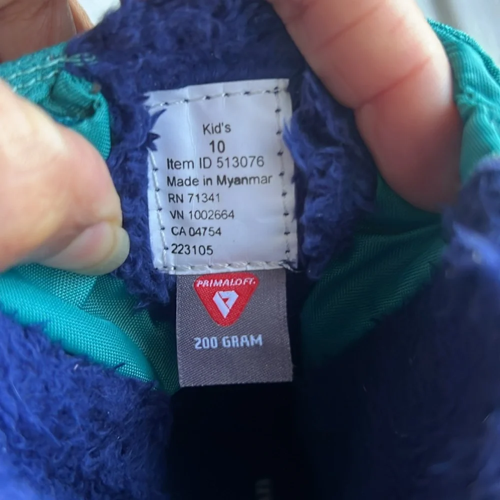 L.L.Bean Kids' Teal Ultralight Winter Boots